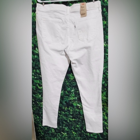 Levi's 711 Mid Rise Skinny White Jeans-Size 16 L33xW30 - Picture 9 of 9